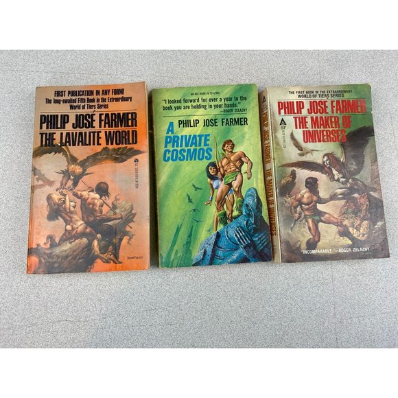 Philip Jose Farmer Lot Of 3 Vintage Pocket Novels From The 60s and 70s - Picture 1 of 7